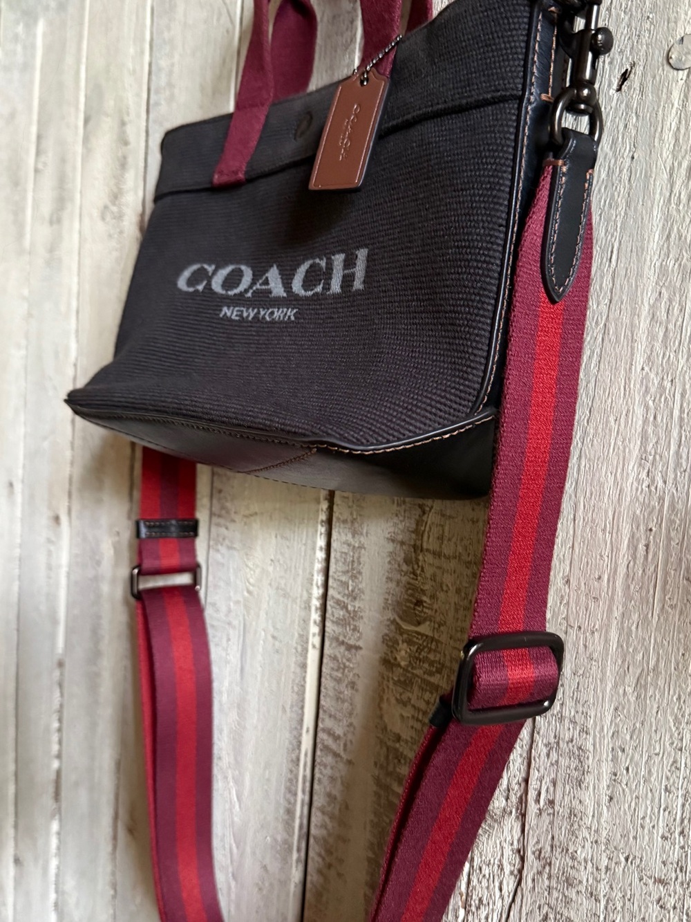 Coach Black Canvas Tote - Picture 4 of 16
